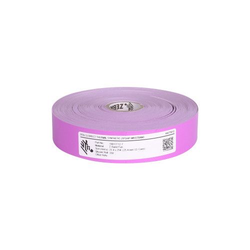 Zebra Z-Band Wristband Cartridge PK, 1"x10" (Box of 6 Cartridge) 350 Wristbands per Cartridge