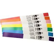 Zebra 10012713 WK Wristbands Cartridge (Zebra HC100/ZD510-HC Wristband Printer)