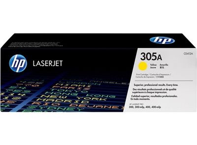 HP CE412A (305A) Yellow Genuine Ink Toner