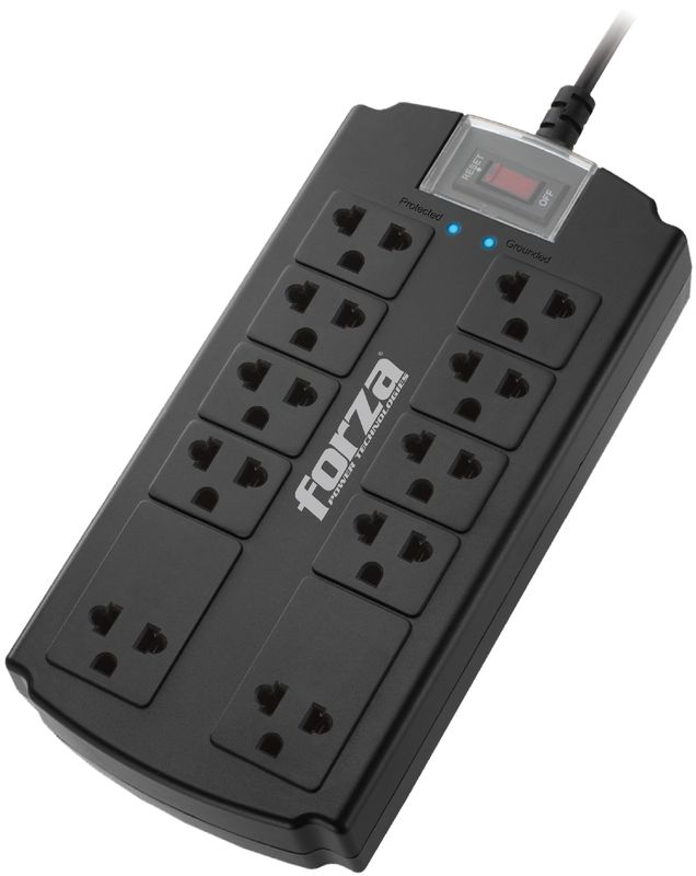 Forza FSP-10UN Surge Protector (1080J/1800W) 10 Outlet