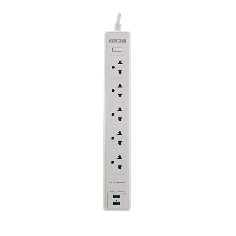 Forza FSP-512USB Surge Protector (1200J/1540W) 5 Outlet