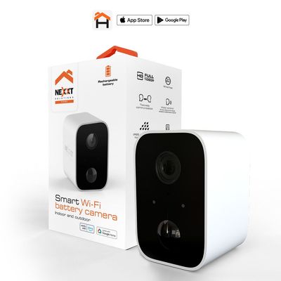 Nexxt NHC-O640 Smart Home Wi-Fi Battery Indoor &amp; Outdoor Camera
