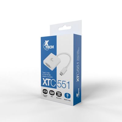 Xtech XTC-550 Type-C to VGA female adapter converter