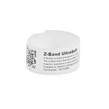 Zebra 1"x6" Z-Band Ultrasoft Wristband 10015358K (1800 Labels) (Zebra HC100/ZD510-HC Wristband Printer)