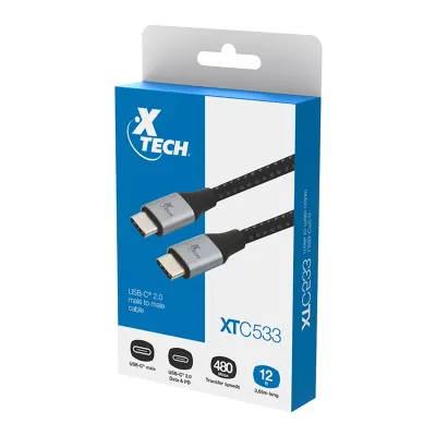Xtech XTC-533 USB-C male to male Cable