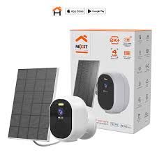 Nexxt NHC-OF20S Smart Home Wi-Fi Solar Indoor &amp; Outdoor Camera