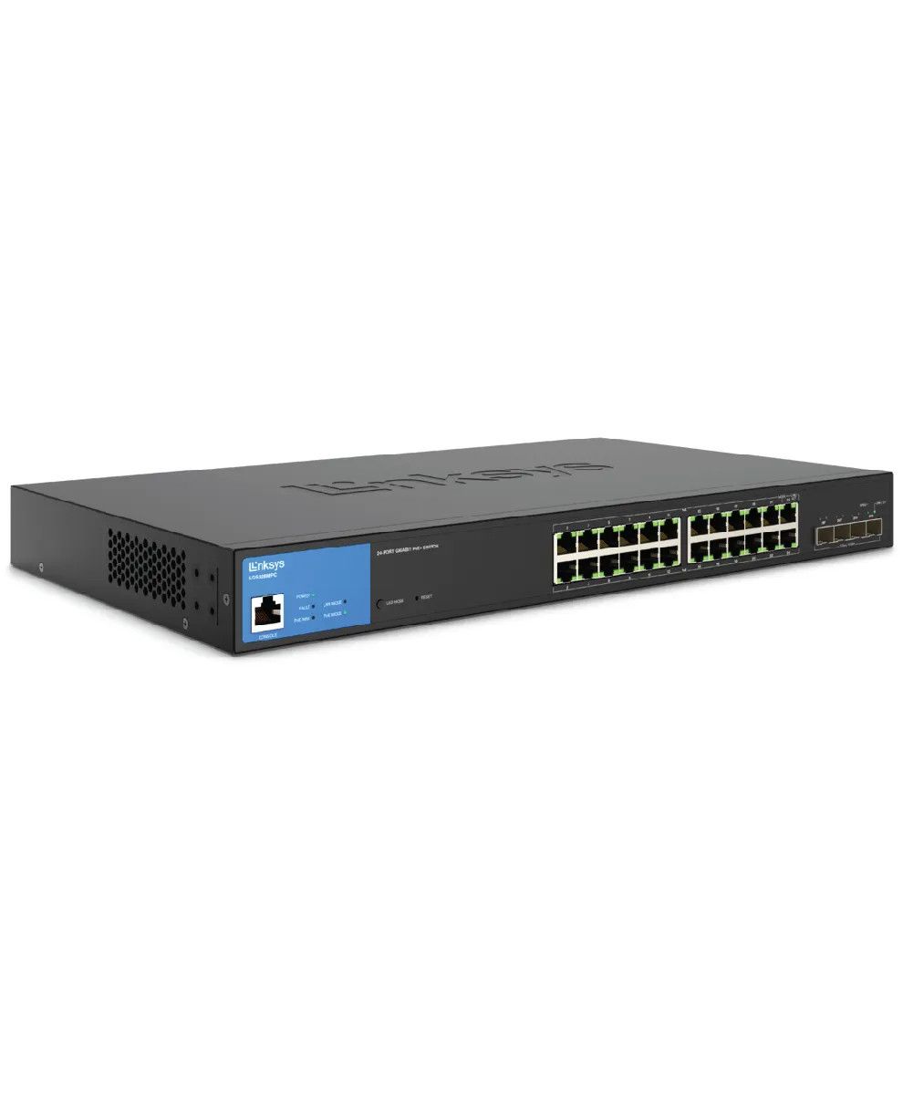 Linksys LGS328MPC 24 Port Managed Gigabit PoE+ Switch