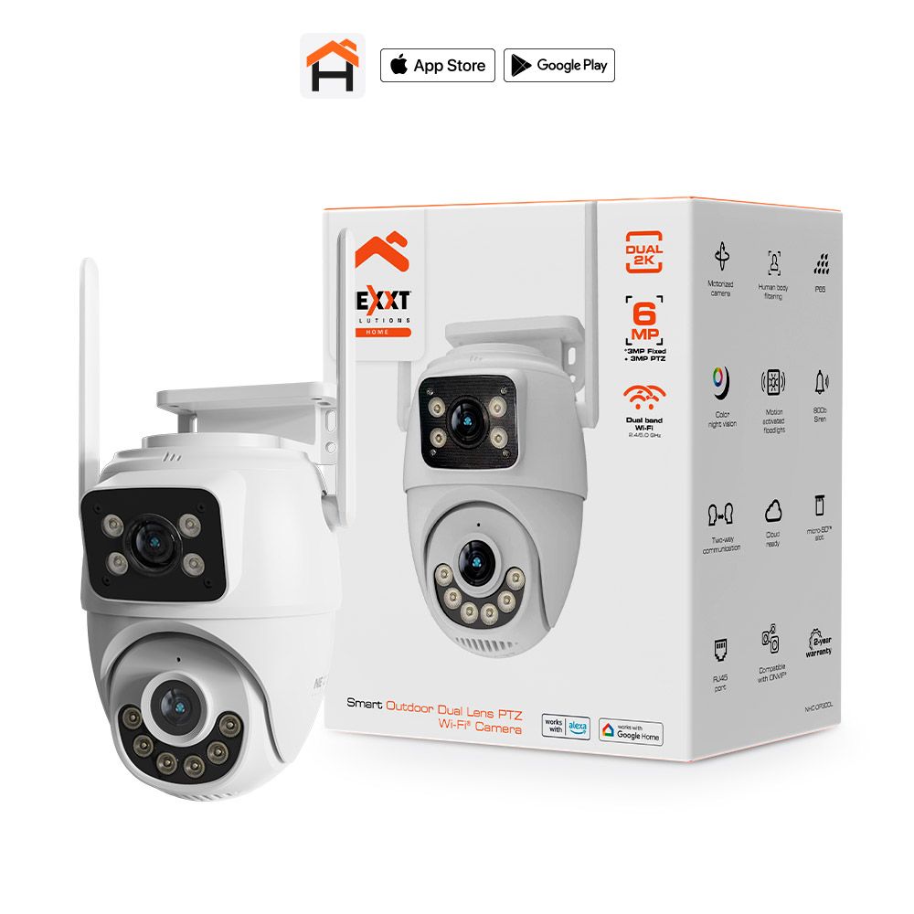 Nexxt NHC-OP30DL Smart Home Dual Lens PTZ Outdoor Camera