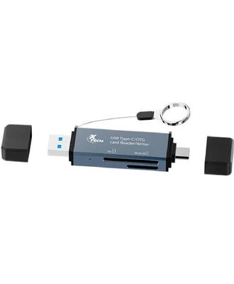 Xtech XTC-580 2-in-1 USB-C / USB 3.0 OTG Card Reader