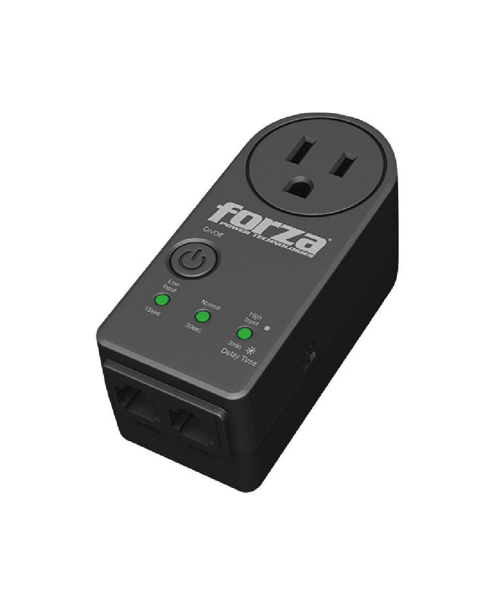 Forza FVP-1201N Black Voltage Protector (900J/1800W) 1 Outlet Surge