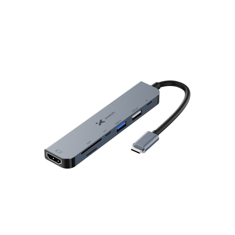 Xtech XTC-571 USB C 7-in-1 Multiport Adapter