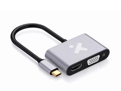 Xtech XTC-566 3-in-1 USB Type-C Multiport Adapter