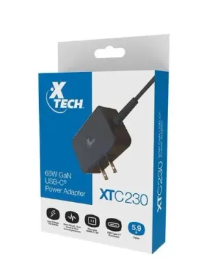 Xtech XTC-230 65W USB-C Power Adapter w/ Cable