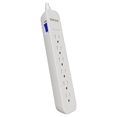 Forza FSP-651 2pk Surge Protector (500J/1625W) 6 Outlet