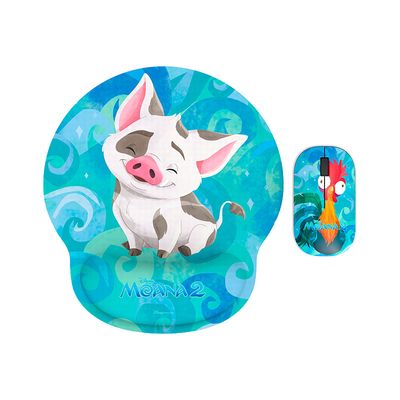 Xtech XTM-DKT4MO Moana Wls Mouse &amp; Mouse Pad Bundle
