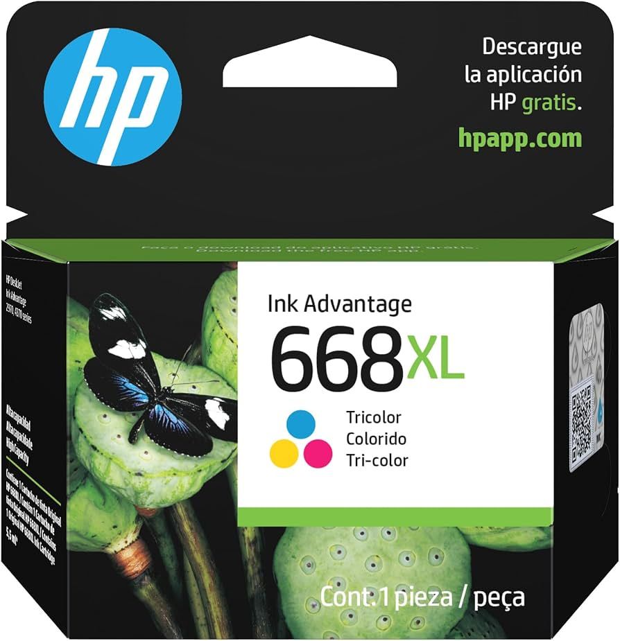 HP 668XL High Yield Tri-color Original Ink Cartridge