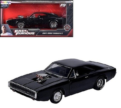 JADA Diecast Model Car 54030 Dodge Charger 1970 Dom Fast & Furious Movie Film 1/24 scale new in pack