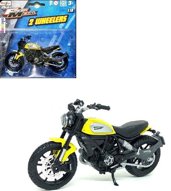 Maisto Diecast Model Motorcycle Motorbike Bike Ducati Scrambler 1/18 scale