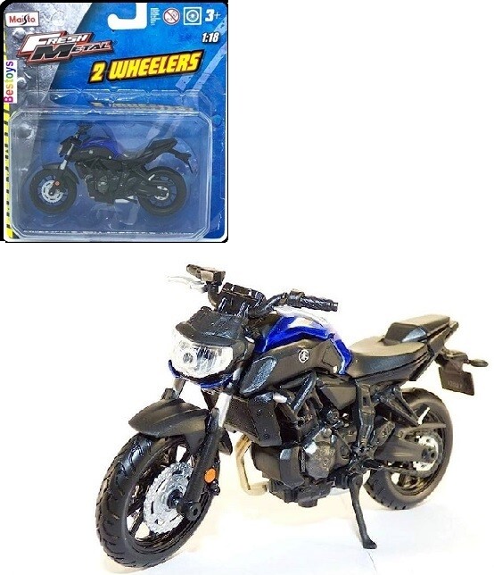 Maisto Diecast Model Motorcycle Motorbike Bike Yamaha MT-07 MT 07 2018 1/18 scale