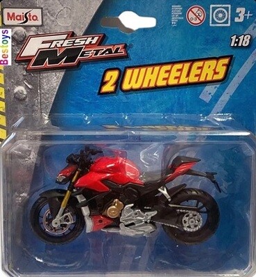 Maisto Diecast Model Motorcycle Motorbike Bike Ducati Street Fighter V 4 V4 1/18 scale new in pack