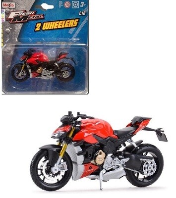 Maisto Diecast Model Motorcycle Motorbike Bike Ducati Street Fighter V 4 V4 1/18 scale new in pack