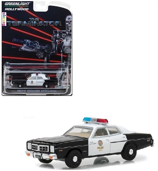 Greenlight Diecast Model Car Hollywood Chevy Chevrolet Caprice 1987 Terminator Movie Film TV 1/64 scale