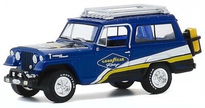 Greenlight Diecast Model Car Running on Empty Jeep Jeepster Commando Offroad 1967 "Good Year" 1/64 scale