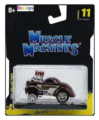Maisto Muscle Machines Diecast Model Car Willys Coupe 1941 "Competition Cams" 1/64 scale