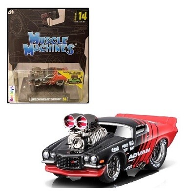 Maisto Muscle Machines Chevy Chevrolet Camaro 1971 &quot;Advan&quot; 1/64 scale