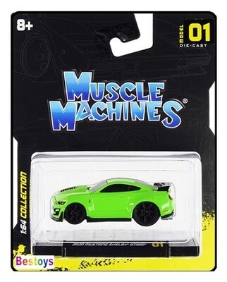 Maisto Muscle Machines Diecast Model Car Ford Mustang Shelby GT 500 GT500 2020 1/64 scale