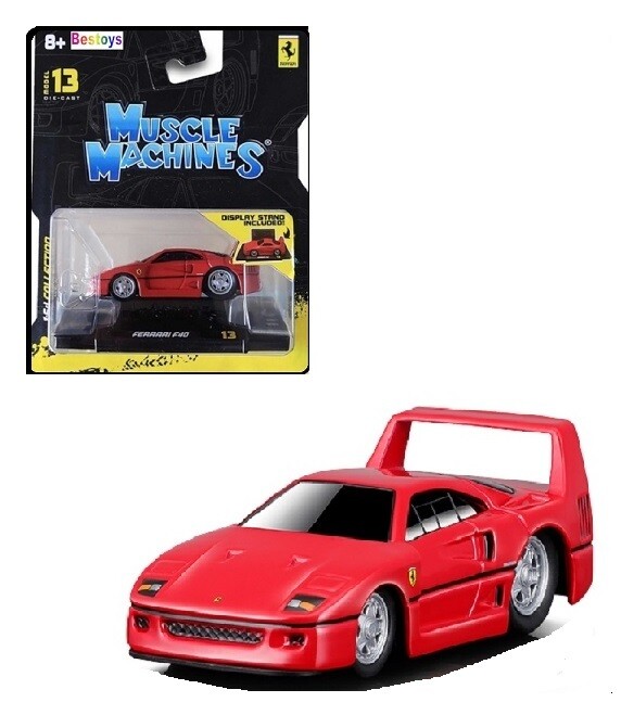 Maisto Muscle Machines Diecast Model Car Ferrari F 40 F40 1/64 scale