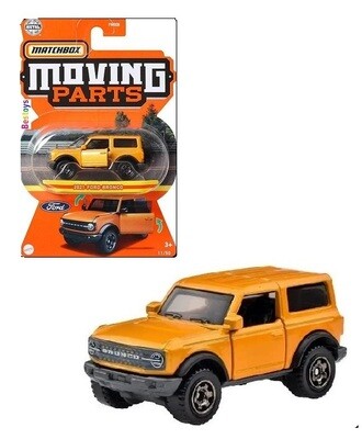 Matchbox Diecast Model Car Moving Parts Ford Bronco 2021 1/64 scale new in pack