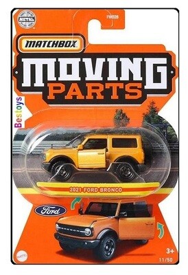 Matchbox Diecast Model Car Moving Parts Ford Bronco 2021 1/64 scale new in pack