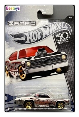Hotwheels Hot Wheels Diecast Model Car ZAMAC 2018 50th Anniv Plymouth Duster Thruster 1/64 scale new in pack