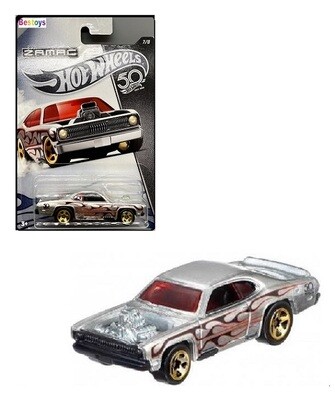Hotwheels Hot Wheels Diecast Model Car ZAMAC 2018 50th Anniv Plymouth Duster Thruster 1/64 scale new in pack