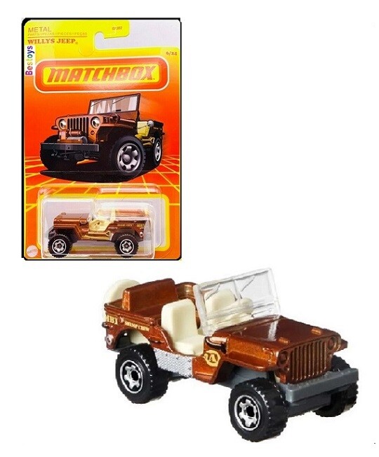 Matchbox Diecast Model Car Retro Willys Jeep 1/64 scale new in pack