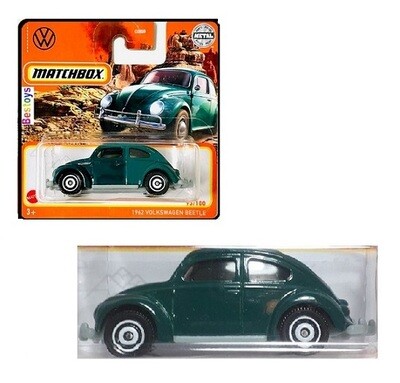 Matchbox Diecast Model Car 2022 93 / 100 VW Volkswagen Beetle 1962 1/64 scale new in pack