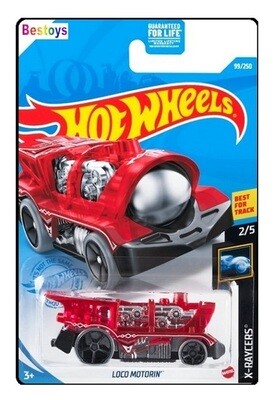 Hotwheels Hot Wheels Diecast Model Car 2021 99 / 250 Loco Motorin Train X Raycers new in pack