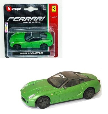 Burago Diecast Model Car Ferrrari Collection Race &amp; Play 599 Hy-Kers 1/43 scale new in pack