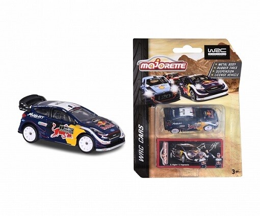 Majorette Diecast Model Car WRC Series Ford Fiesta WRC Ogier No 1 &quot;Red Bull&quot; 1/64 scale new in pack