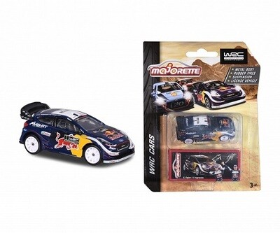 Majorette Diecast Model Car WRC Series Ford Fiesta WRC Ogier No 1 &quot;Red Bull&quot; 1/64 scale new in pack