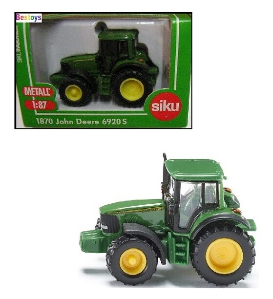 SIKU Diecast Model 1870 John Deere Tractor 6920 S Farm Agricultural 1/87 HO railway scale new in pack