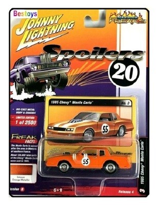 Johnny Lightning Diecast Model Car Classic Street Freaks Chevy Chevrolet Monte Carlo 1985 No 55 1/64 scale new in pack