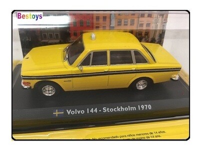 World Taxi Diecast Model Car Collection Volvo 144 Stockholm 1970 1/43 scale new in pack