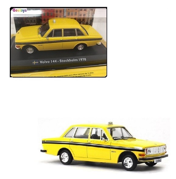 World Taxi Diecast Model Car Collection Volvo 144 Stockholm 1970 1/43 scale new in pack