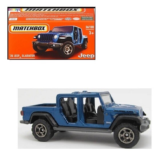 Matchbox Diecast Model Car Power Grab 2022 36/100 Jeep Gladiator 2020 1/64 scale new