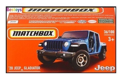 Matchbox Power Grab 2022 36/100 Jeep Gladiator 2020