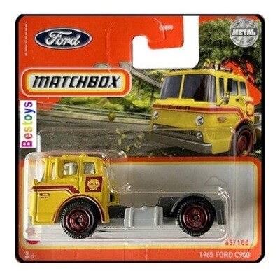 Matchbox Diecast Model Car 2022 63 / 100 Ford C 900 C900 Truck 1965 "Shell" new in pack