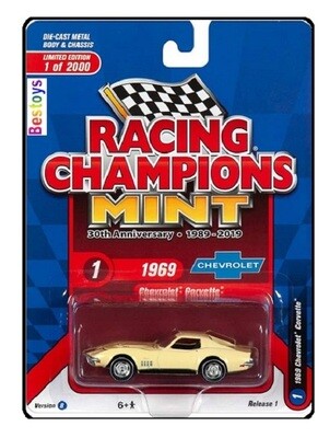 Racing Champions Diecast Model Car Chevy Chevrolet Corvette 1969 1/64 scale new in pack
