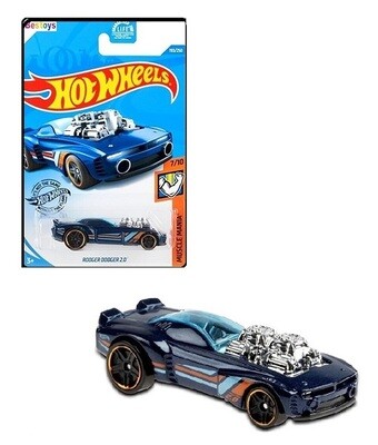 Hotwheels Hot Wheels Diecast Model Car 2021 193 / 250 Rodger Dodger 2.0 Muscle Mania 1/64 scale new in pack